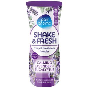 PAN AROMA CARPET FRESHENER POWDER 500g LAVENDER & EUCALYPTUS