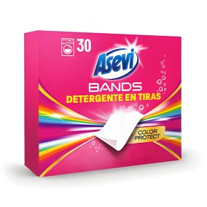 ASEVI BANDS LAUNDRY DETERGENT SHEETS COLOUR PROTECT 30 WASH