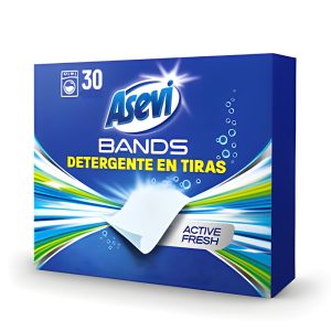 ASEVI BANDS LAUNDRY DETERGENT SHEETS POWER FRESH 30 WASH