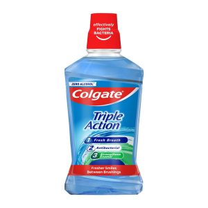 COLGATE M/WASH TRIPLE ACTION ZERO ALCOHOL 500ML