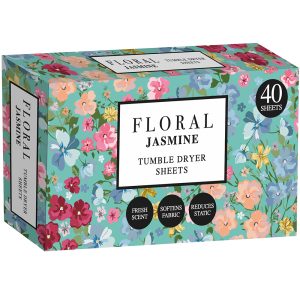 FLORAL TUMBLE DRYER SHEETS 40PK JASMINE