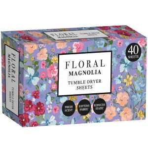 FLORAL TUMBLE DRYER SHEETS 40PK MAGNOLIA