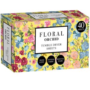 FLORAL TUMBLE DRYER SHEETS 40PK ORCHID