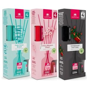 CRISTALINAS 25ML REED DIFFUSER CHERRY,CEDER,OCEAN