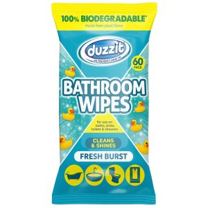 DUZZIT BATHROOM WIPES 60PK FRESH BURST