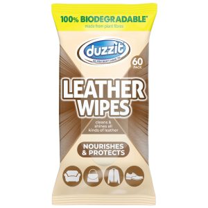 DUZZIT LEATHER WIPES 60PK NOURISH & PROTECT