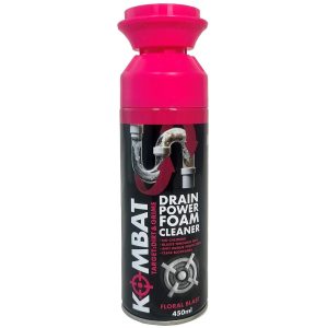 KOMBAT POWER FOAM DRAIN CLEANER 450ml MIXED