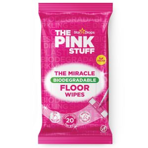 THE PINK STUFF BIODEGRADABLE FLOOR WIPES 20'S