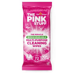 THE PINK STUFF BIODEGRADABLE MULTI PURP CLEANING WIPES 72'S