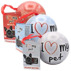 I LOVE MY PET XMAS TREAT BAUBLE