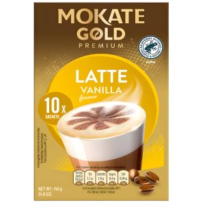 MOKATE GOLD PREMIUM VANILLA LATTE 10PK